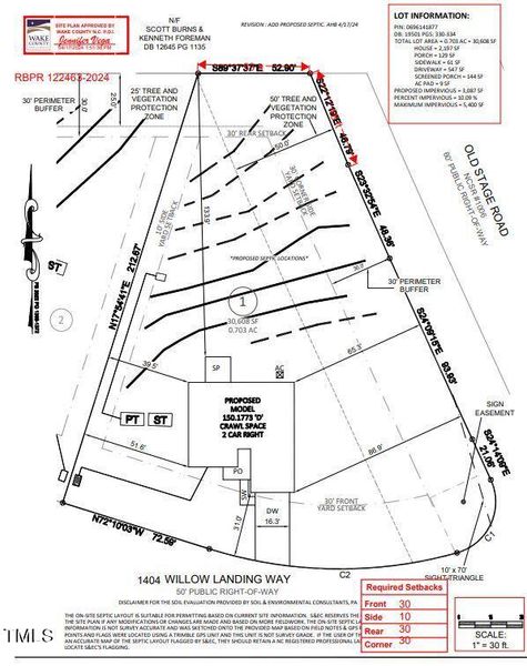 WL 01 Plot Plan