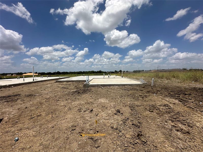 A newly poured foundation signals the beginning of your dream home construction. A newly poured foundation signals the beginning of your dream home construction.
