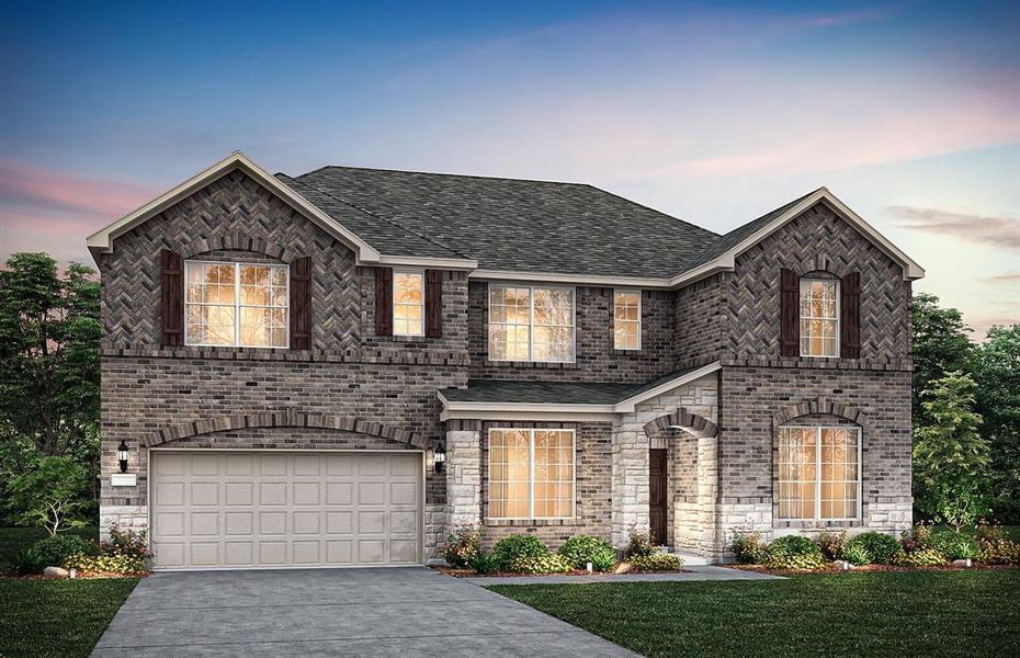 NEW CONSTRUCTION: Beautiful two-story home available at Wilson Creek Meadows in Celina