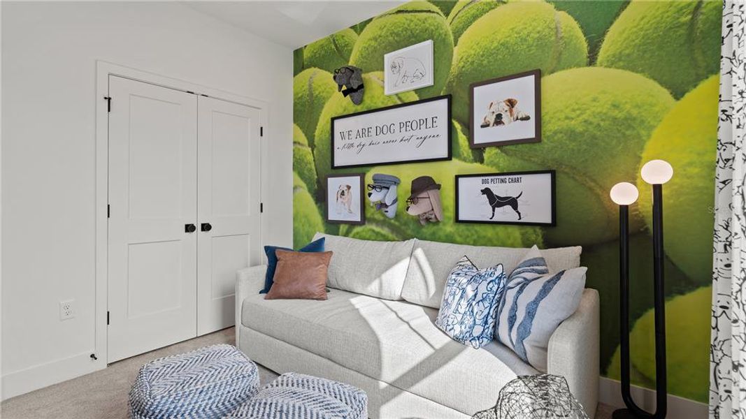 Furnished interior view inside a new home in Parkview at Hamlin, Winter Garden (Image 17).