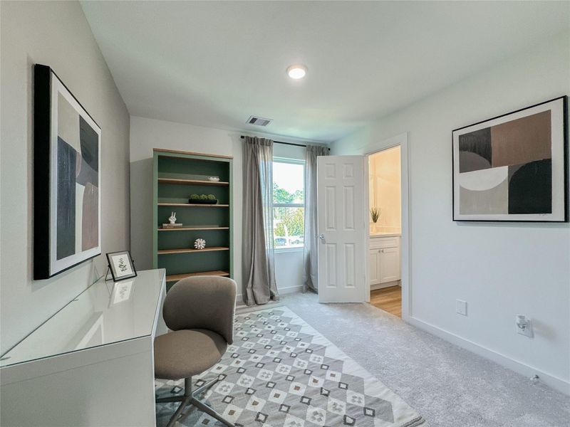Furnished interior view inside a new home in , Conroe (Image 34).