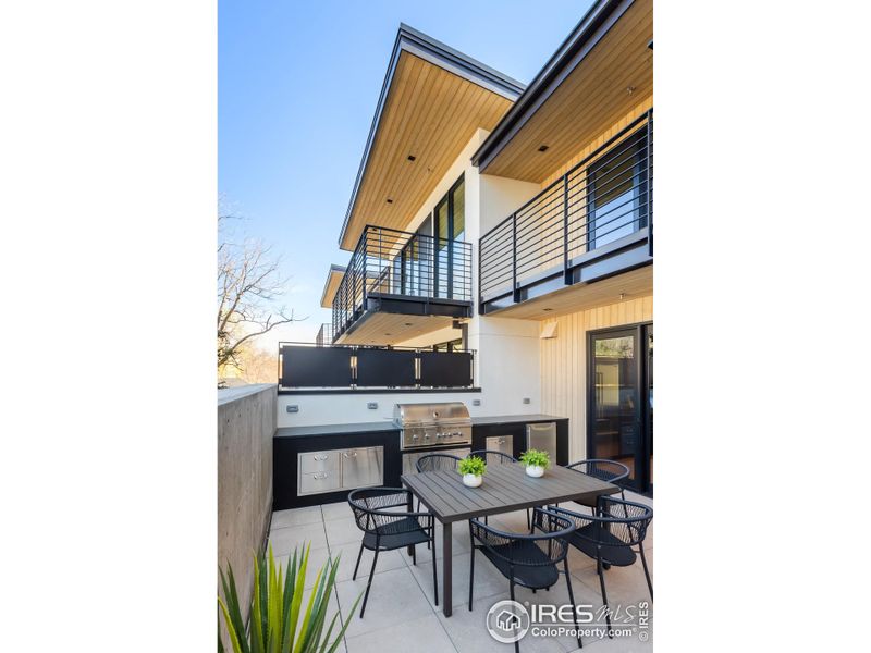 Exterior details and patio area of a home in , Boulder (Image 26).