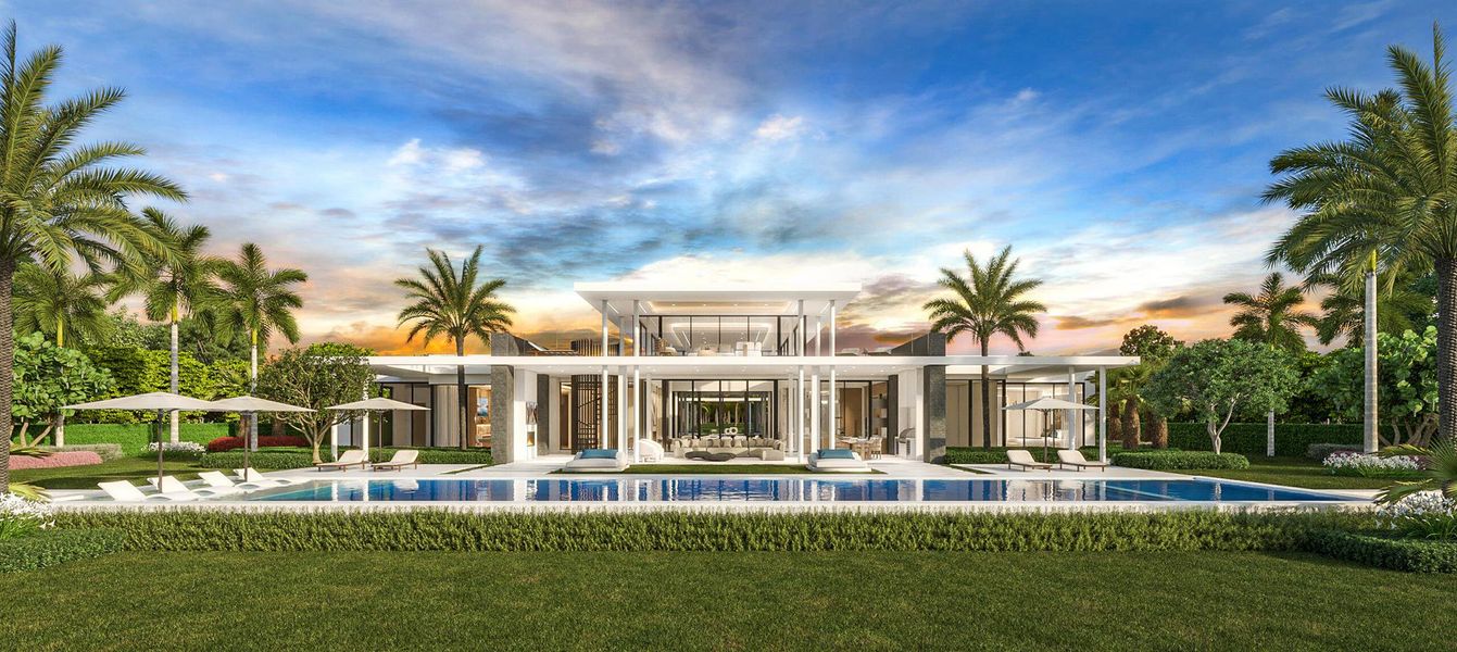 Front exterior of a new home in , Palm Beach Gardens, FL, highlighting curb appeal (Image 1). Front exterior of a new home in , Palm Beach Gardens, FL, highlighting curb appeal (Image 1).