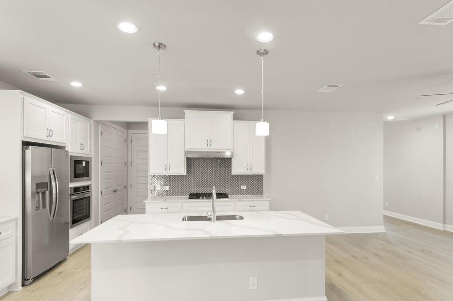 Furnished interior view inside a new home in Clear Creek, Round Rock (Image 6).