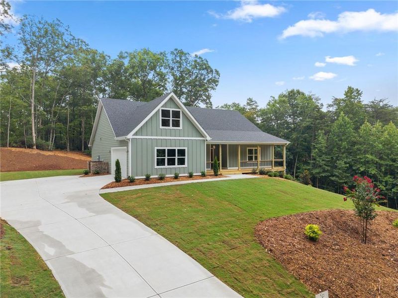 Front exterior of a new home in , Baldwin, GA, highlighting curb appeal (Image 31).