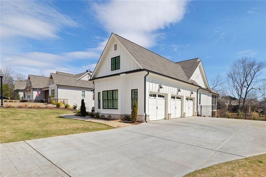 Front exterior of a new home in , Dawsonville, GA, highlighting curb appeal (Image 2). Front exterior of a new home in , Dawsonville, GA, highlighting curb appeal (Image 2).