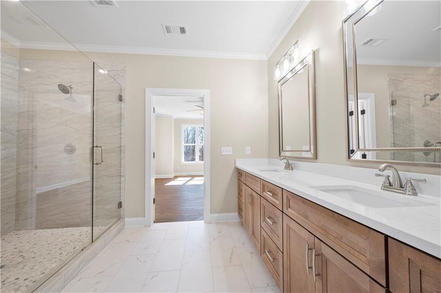 Furnished interior view inside a new home in , Ball Ground (Image 13). Furnished interior view inside a new home in , Ball Ground (Image 13).