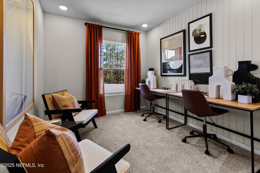 Furnished interior view inside a new home in The Dogwood Series at The Landings at Pecan Park, Jacksonville (Image 7).