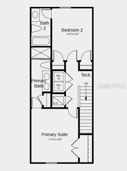 2D floor plan layout of this home in Southloch, Mount Dora, FL (Image 3).