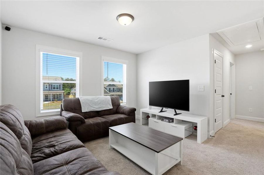 Furnished interior view inside a new home in Calgary Downs, Winder (Image 30). Furnished interior view inside a new home in Calgary Downs, Winder (Image 30).