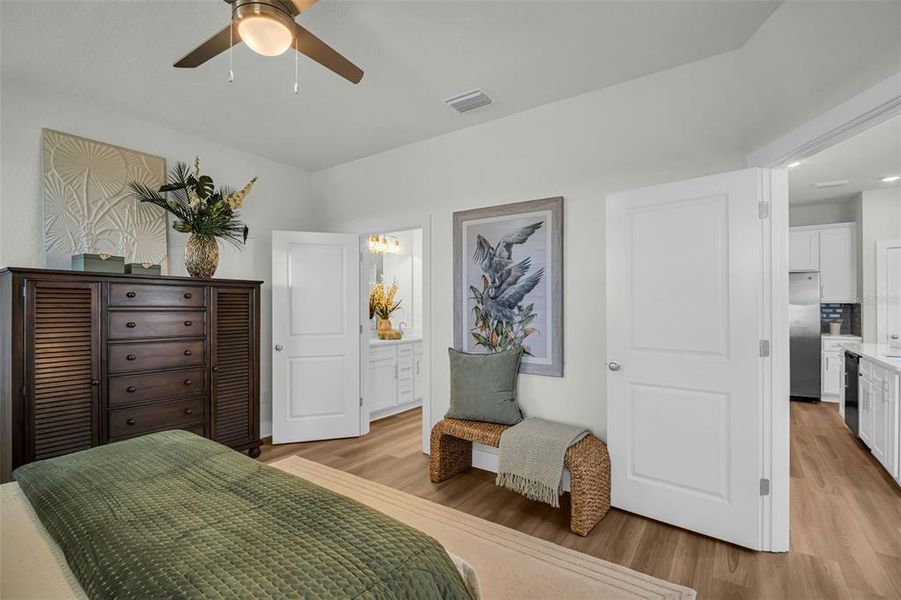 Furnished interior view inside a new home in , Hudson (Image 25).