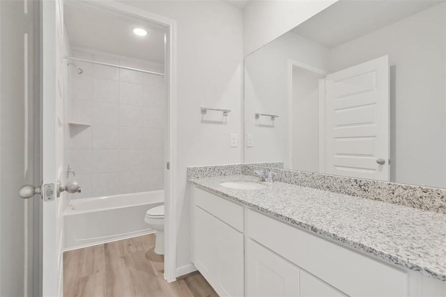 Furnished interior view inside a new home in Lakes at Black Oak, Magnolia (Image 29).