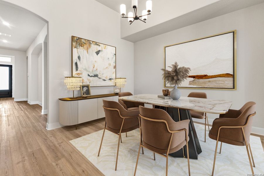 Furnished interior view inside a new home in The Enclave at Potranco Oaks, Castroville (Image 11).