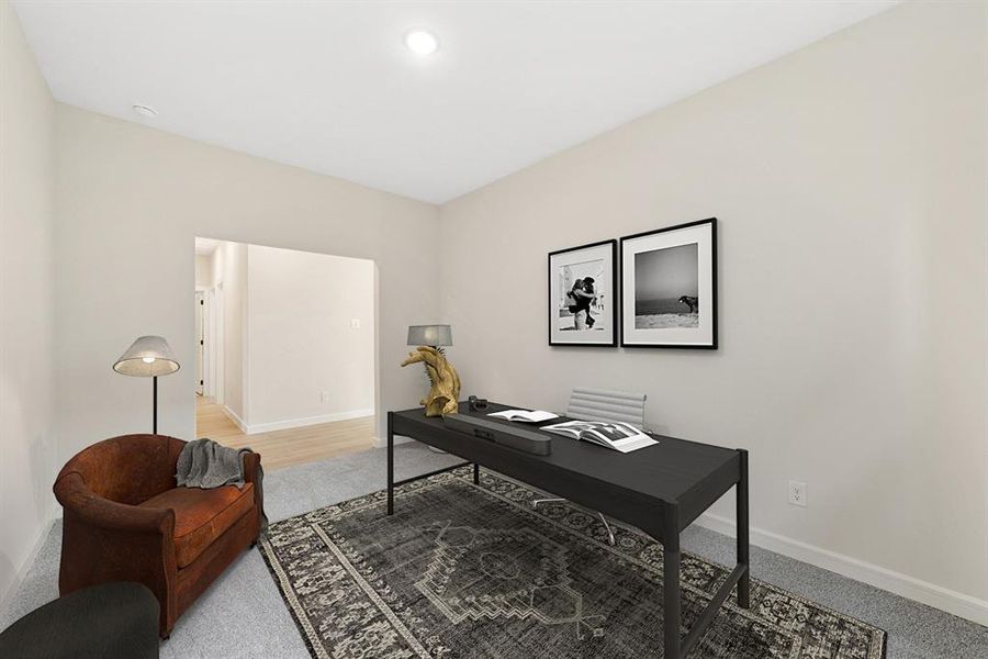 Furnished interior view inside a new home in Aspire at Noble Ridge, Howe (Image 24). Furnished interior view inside a new home in Aspire at Noble Ridge, Howe (Image 24).