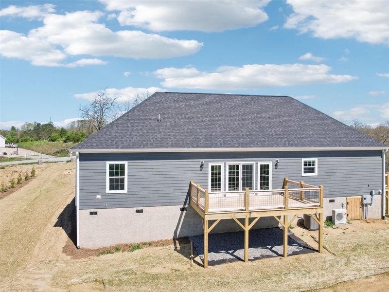 Front exterior of a new home in , Weaverville, NC, highlighting curb appeal (Image 14).