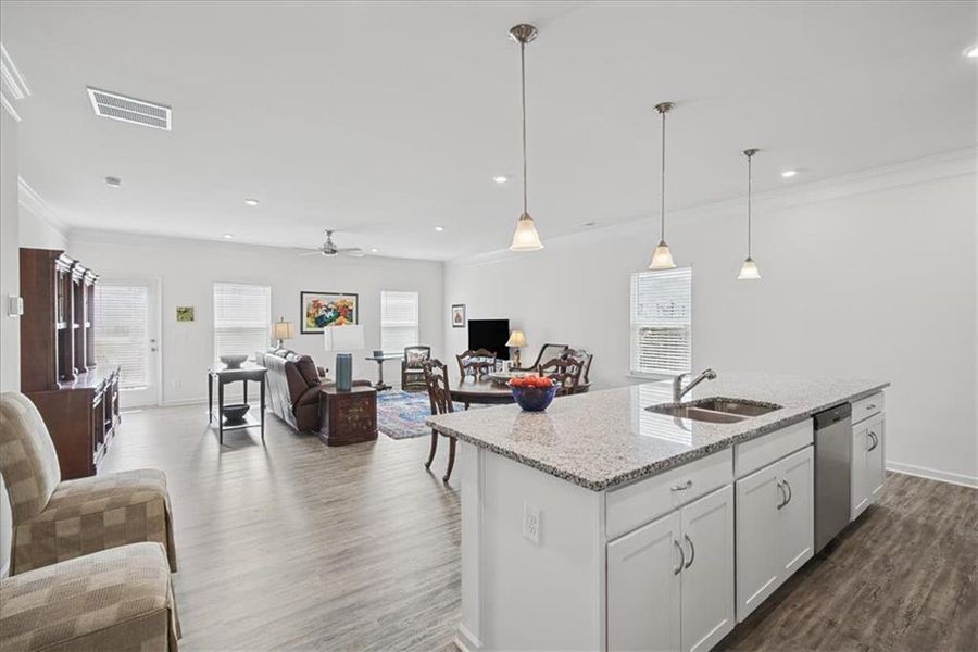 Furnished interior view inside a new home in , Cartersville (Image 38).