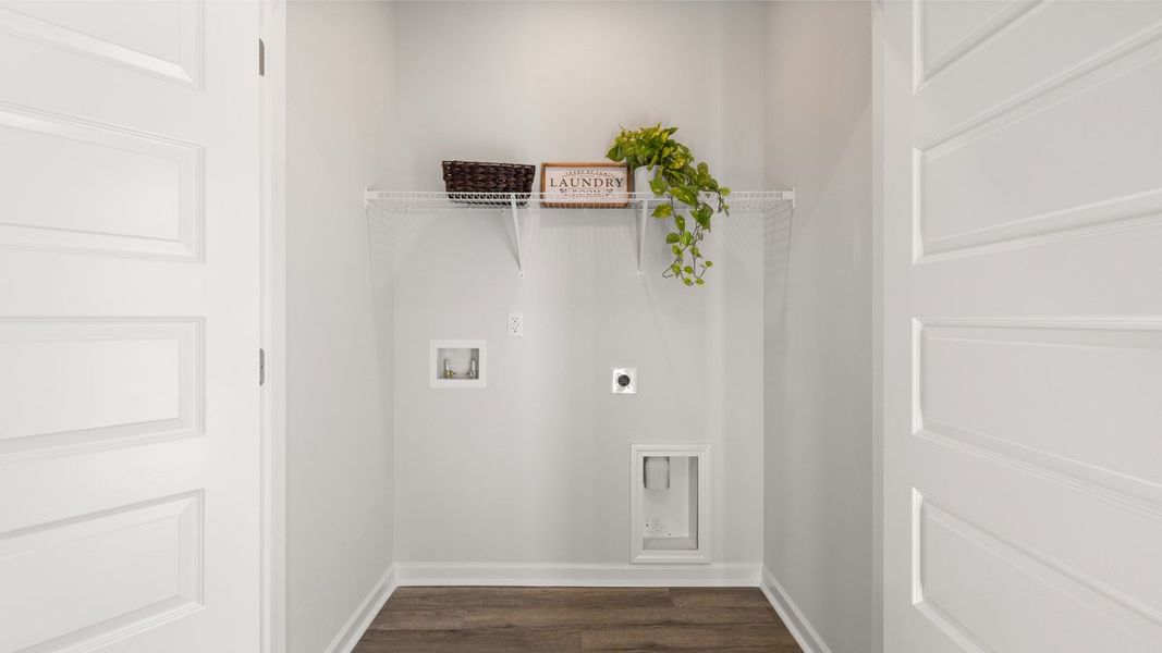 Representative unfurnished interior of a home built from the Calloway 3 Express by D.R. Horton in Remington Chase, Perry (Image 19).