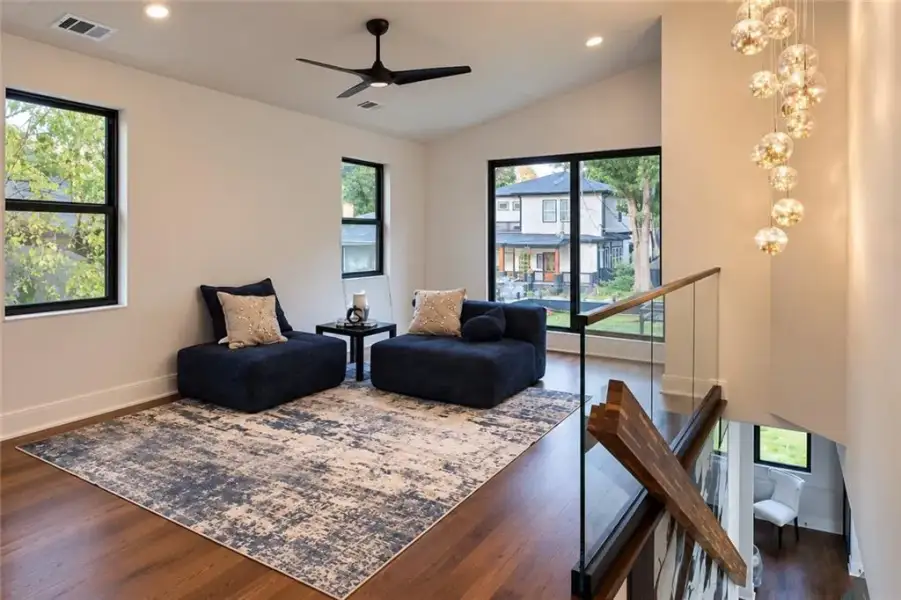 Furnished interior view inside a new home in , Atlanta (Image 9).