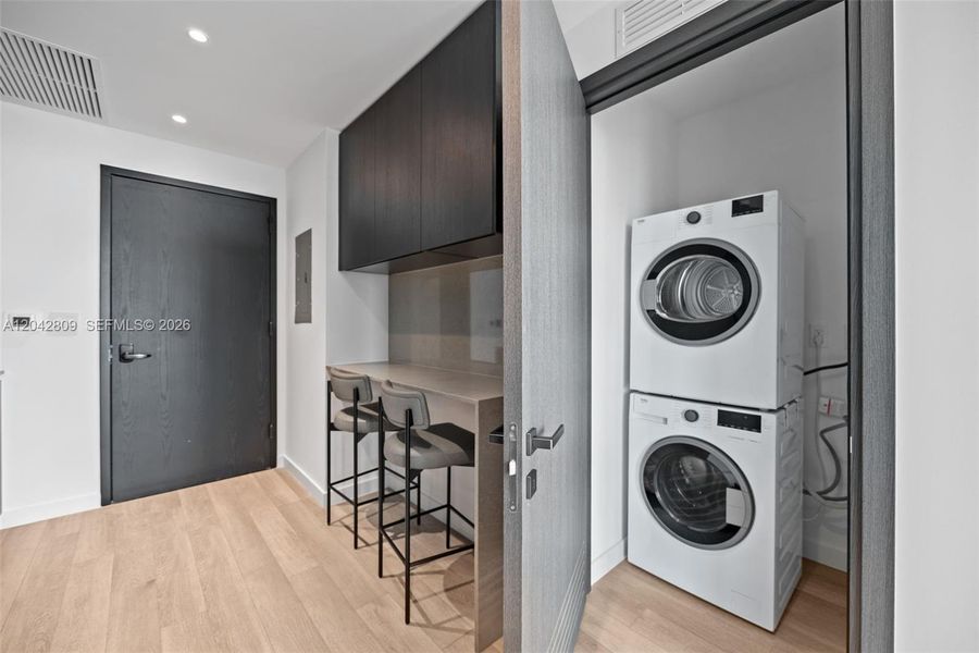Furnished interior view inside a new home in , Miami (Image 38).