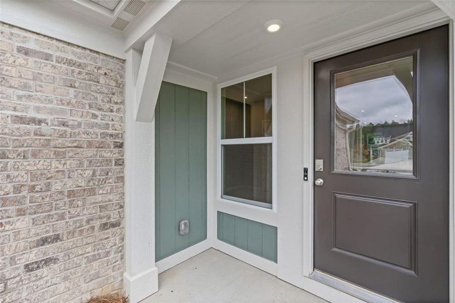 Exterior details and patio area of a home in Villas at Gold Creek, Dawsonville (Image 3).
