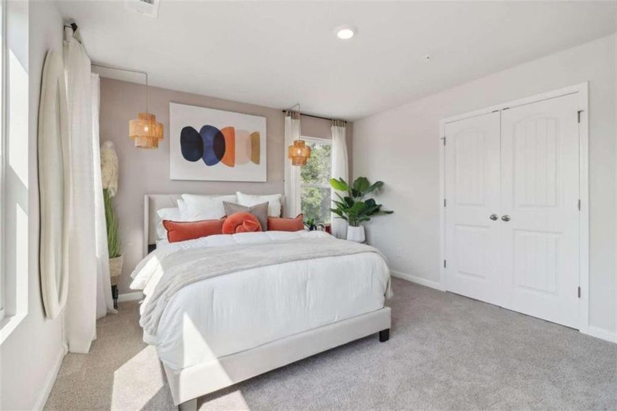 Furnished interior view inside a new home in Overlook at Peachtree Corners, Peachtree Corners (Image 24).