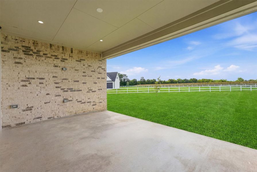 Exterior details and patio area of a home in , Sealy (Image 28). Exterior details and patio area of a home in , Sealy (Image 28).