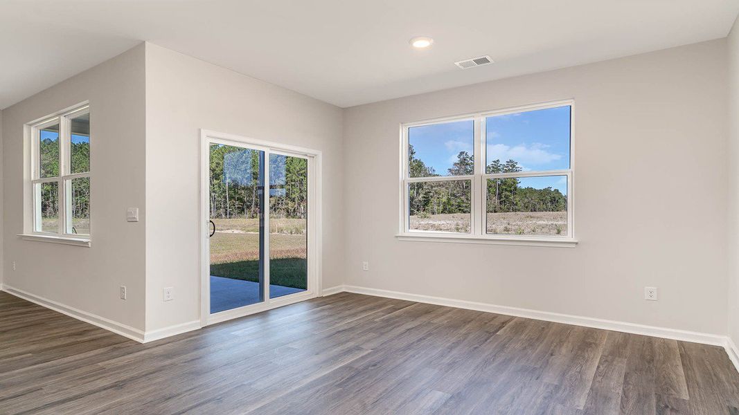 Representative unfurnished interior of a home built from the ARIA by D.R. Horton in Preserve at Cypress Commons, Conway (Image 6). Representative unfurnished interior of a home built from the ARIA by D.R. Horton in Preserve at Cypress Commons, Conway (Image 6).