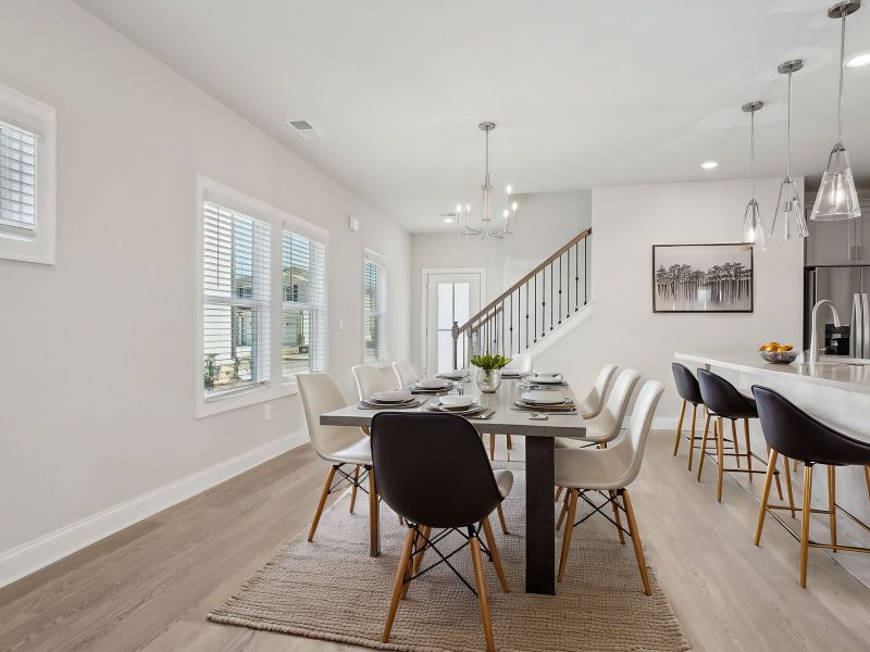 Furnished interior view inside a new home in Hawthorne Station, College Park (Image 3).