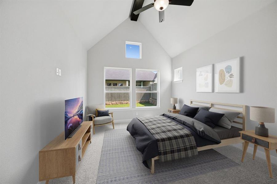 Furnished interior view inside a new home in Pecan Square - Gardens, Northlake (Image 15). Furnished interior view inside a new home in Pecan Square - Gardens, Northlake (Image 15).