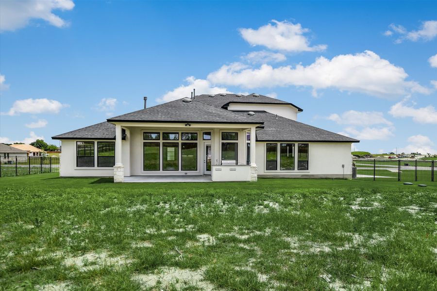 Exterior details and patio area of a home in Scofield Farms Estates, Georgetown (Image 23).