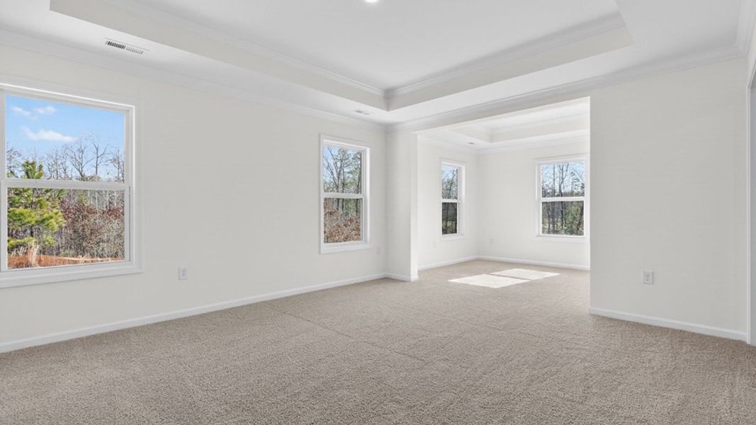 Representative unfurnished interior of a home built from the Hampshire by D.R. Horton in The Manors at Winston Pointe, Clayton (Image 28).