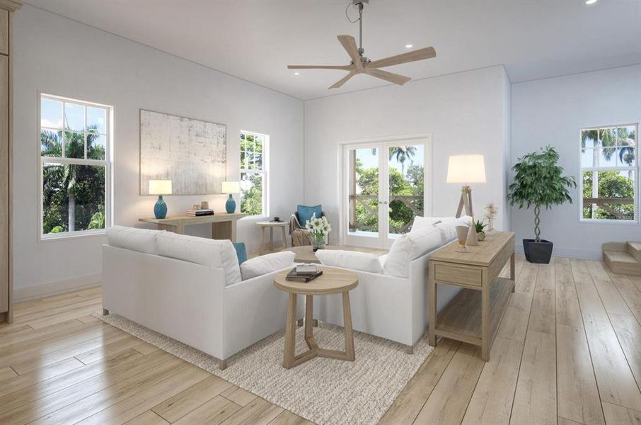 Furnished interior view inside a new home in , St. Augustine (Image 4).