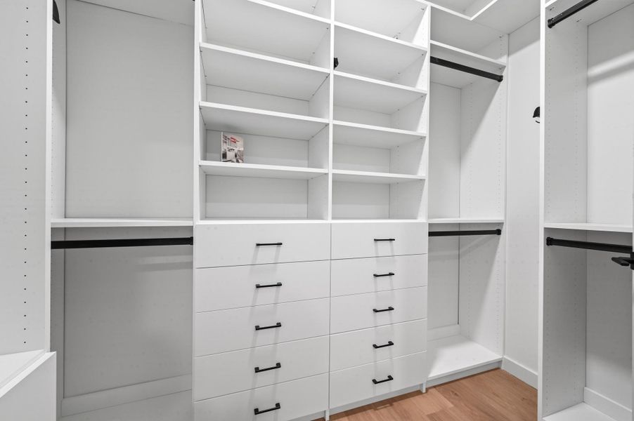 Primary finished closet