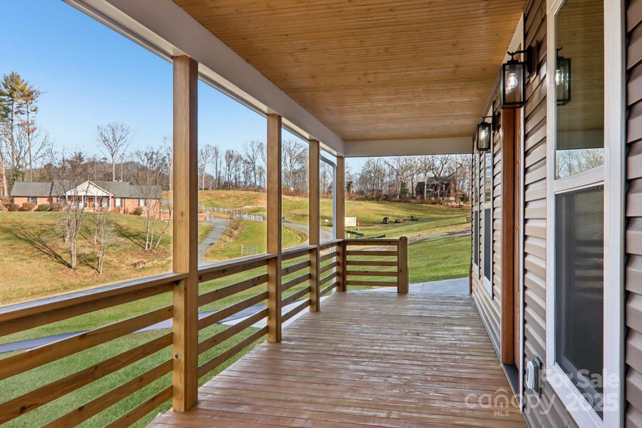 Exterior details and patio area of a home in , Candler (Image 3).