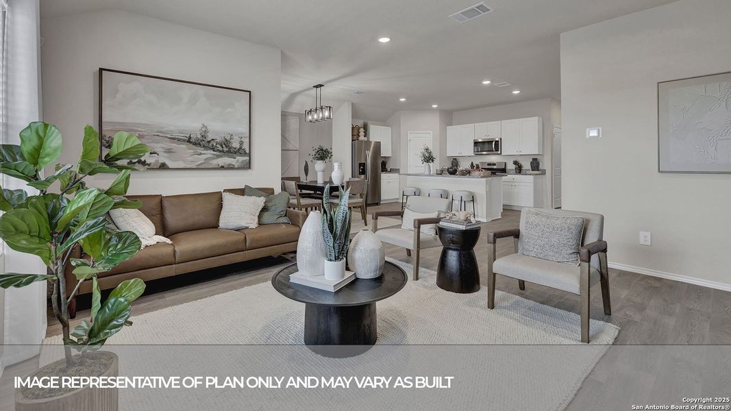 Furnished interior view inside a new home in Navarro Fields, Seguin (Image 16).