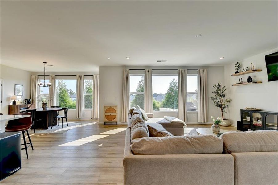 Furnished interior view inside a new home in Sweetbay Farm, Lawrenceville (Image 17).