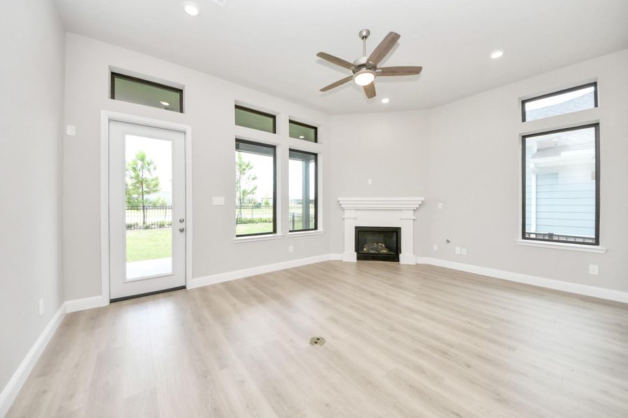 Spacious, unfurnished interior of a new home in Gatherings® at Chambers Creek: Duets Collection, Willis (Image 19). Spacious, unfurnished interior of a new home in Gatherings® at Chambers Creek: Duets Collection, Willis (Image 19).