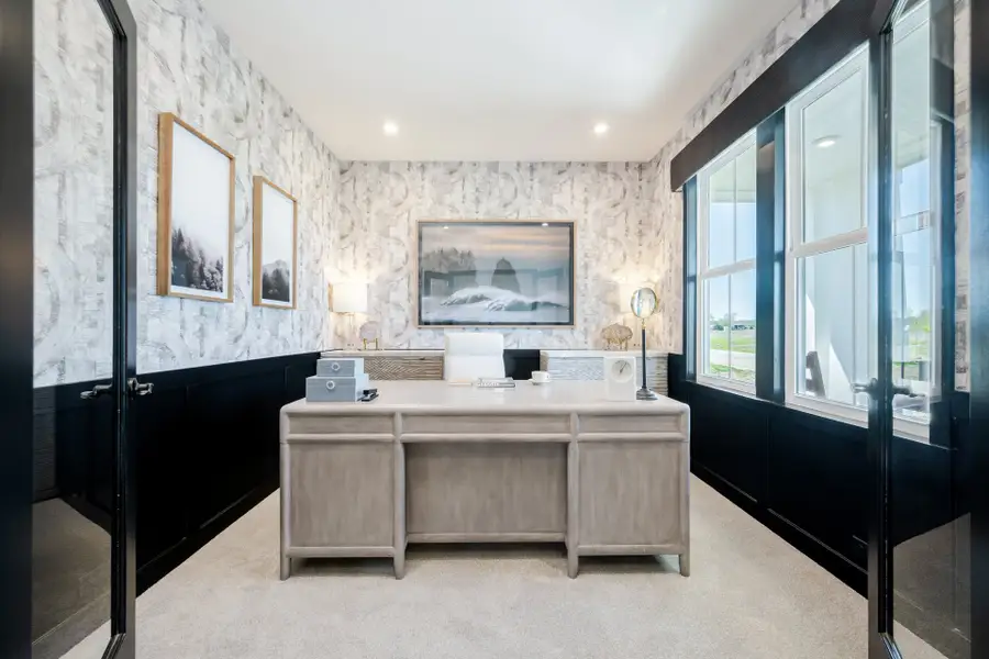 Representative furnished interior of a home built from the Grandin by Fischer Homes in The Dunes at Sandbar, Santa Rosa Beach (Image 47).