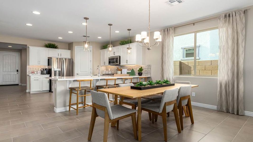 Representative furnished interior of a home built from the Harlow by Taylor Morrison in Stonehaven Discovery Collection, Glendale (Image 4).