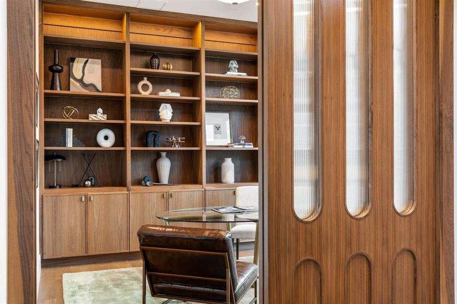 Close-up of interior finishes inside a home in , Dallas (Image 18).