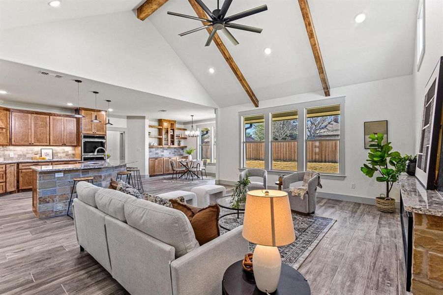 Furnished interior view inside a new home in , Howe (Image 32).