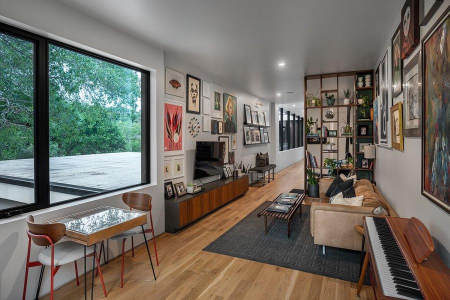 Upstairs living room.