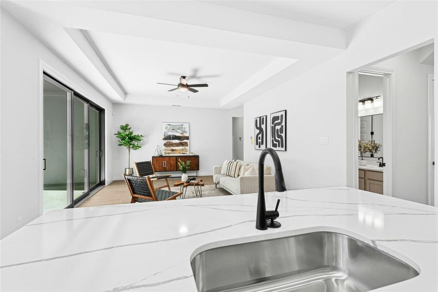 Open floor plan Open floor plan