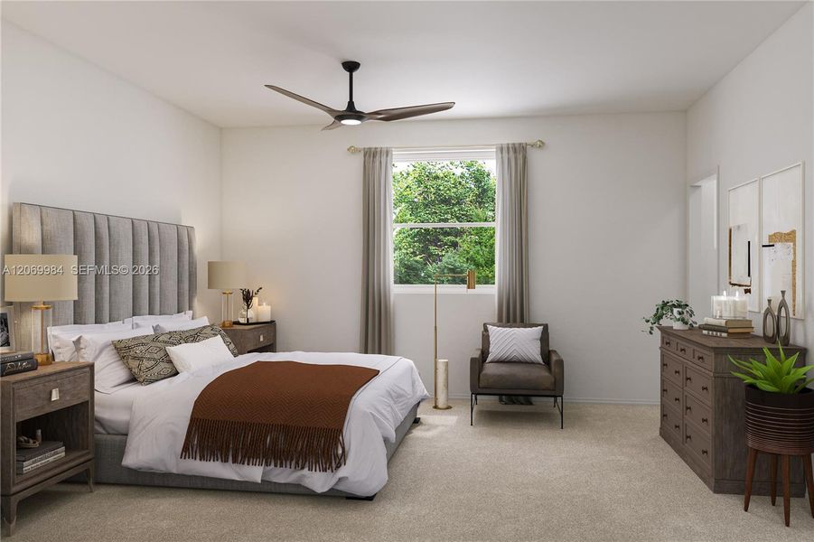 Furnished interior view inside a new home in Breezewood, Miami (Image 8).