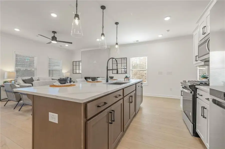 Furnished interior view inside a new home in River Walk Place, Lawrenceville (Image 12).