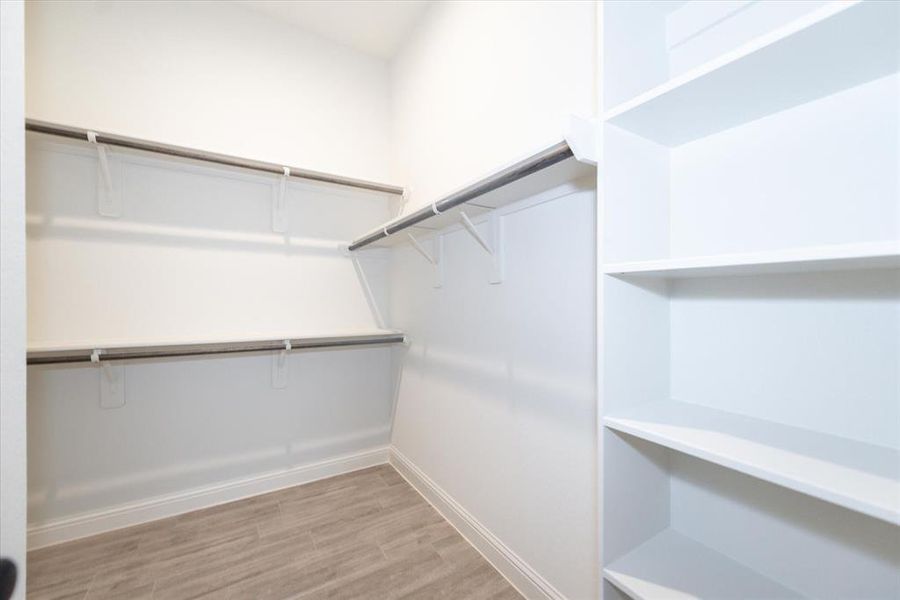 Large Walk-in closet in master bedroom