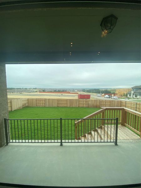 Rear Covered Patio and private backyard of home Rear Covered Patio and private backyard of home