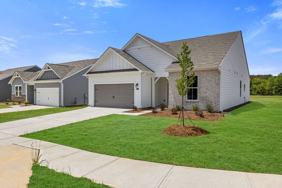 Front exterior of a new home in Three Rivers, Rome, GA, highlighting curb appeal (Image 15).
