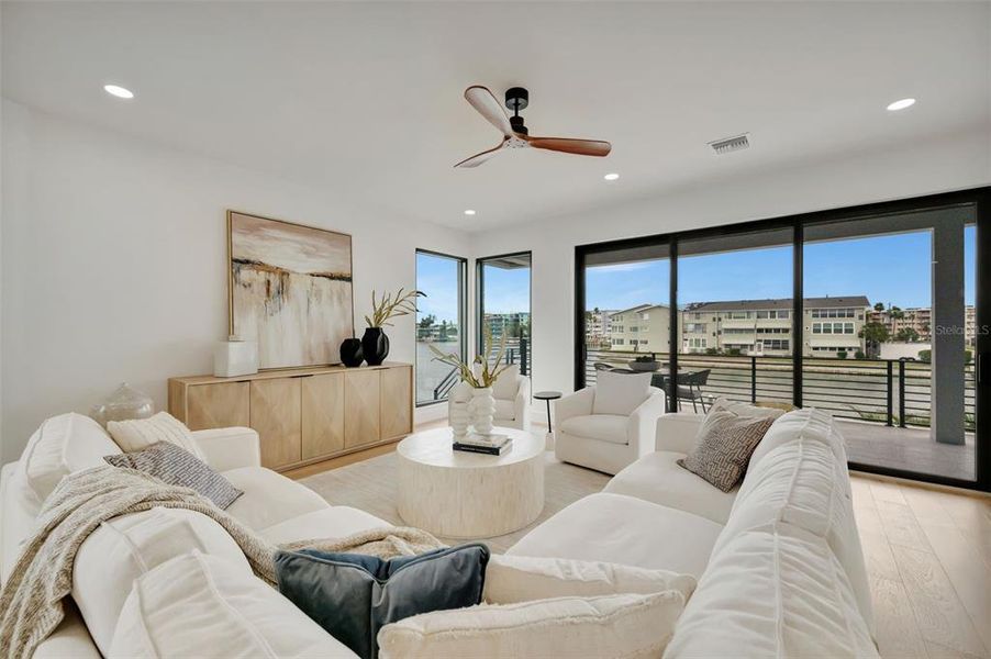 Furnished interior view inside a new home in , St. Petersburg (Image 43).