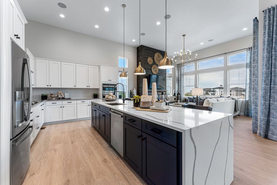 Furnished interior view inside a new home in Macanta, Castle Rock (Image 11).